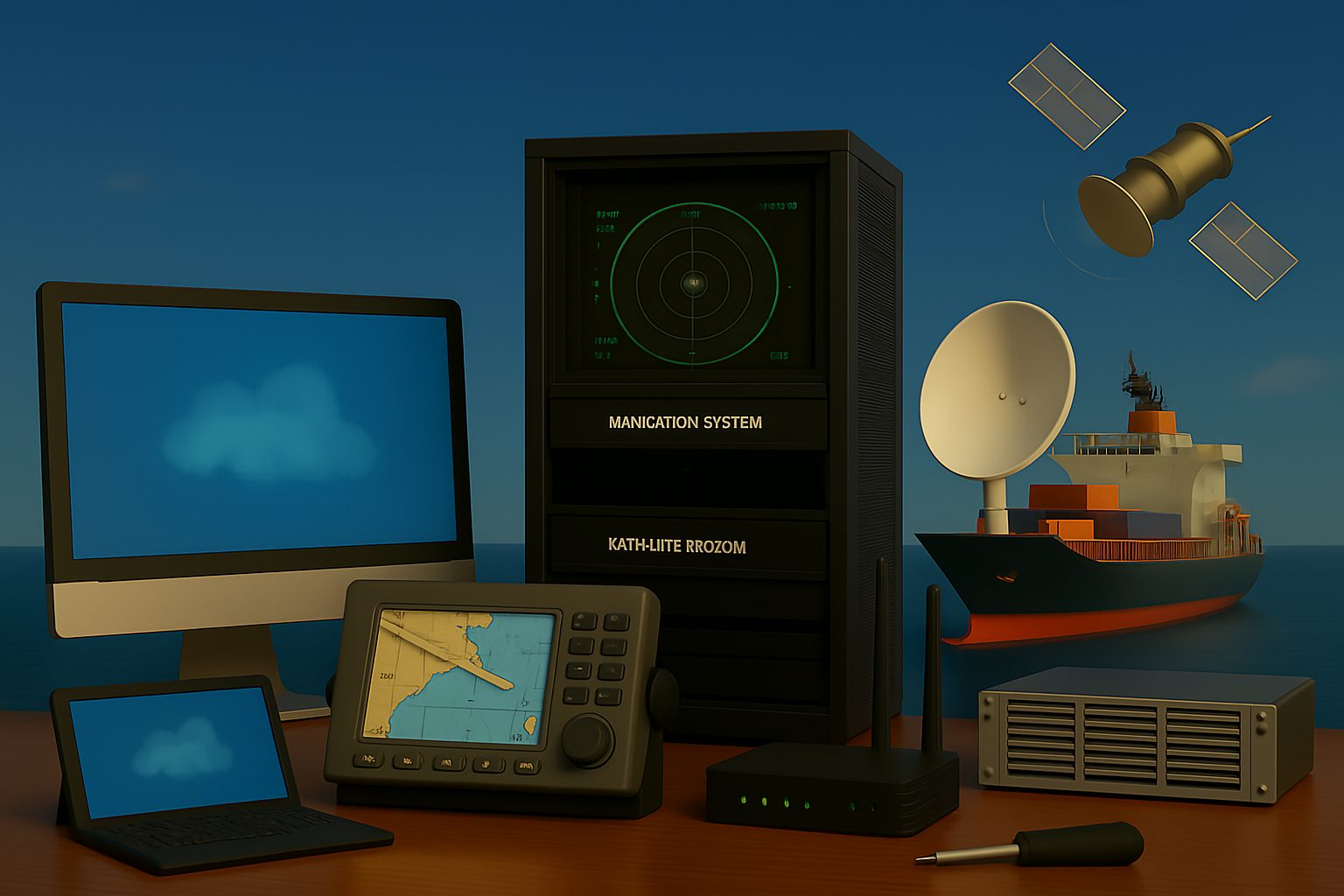 IT hardware supply — desktops, laptops, servers, network items and satellite terminal